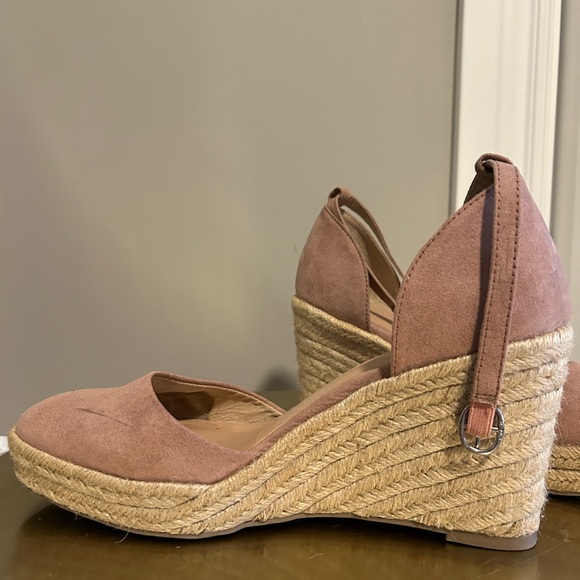 Target A New Day Pink Espadrilles Wedge Heels, Size 9.5 - Picture 6 of 9